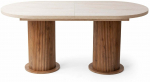 S&ouml;&ouml;gilaud pikendatav Kalune Design Gusto, p&auml;hklipuu v./travertine v., 180 - 216 cm x 90 cm x 77 cm