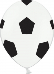 &Otilde;hupallide komplekt ovaalsed PartyDeco Football, valge v./must v., 6 tk