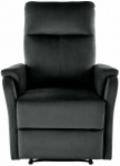 Allalastava seljatoega tugitoolid Leisure Furniture Crocus, must v., 88 cm x 77 cm x 102 cm