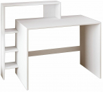 Kirjutuslaud ja riiul Kalune Design Amber 382NRC1418, 55 cm x 121.8 cm, 96 cm, valge v.