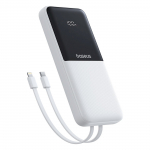 Akupank Baseus Lipow, 10000 mAh, 22.5 W, valge v.