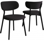 Toolide komplekt Kalune Design Toldy 240CHR4218, matt, antratsiit v./must v., 45 cm x 45 cm x 85 cm, 2 tk