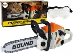 M&auml;nguasi meistri t&ouml;&ouml;riist, kettsaag Lean Toys Power, valge v./oranž v.