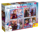 Pusle 4in1 Lisciani Frozen 2 452614, 25 cm x 35 cm, 192 tk, mitmev&auml;rviline
