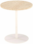Kohvilaud Traverso, valge v./travertine v., 35 cm x 35 cm x 56 cm
