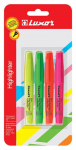 Tekstimarker Luxor 4000 / 4BC, 1 - 4.5 mm, kollane v./roheline v./oranž v., 4 tk