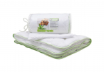 Teki- ja padjakomplekt lastele Comco Aloe Vera, 100 x 135 cm, valge v., 2 tk