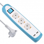 Pikendusjuhe Electraline, 3 x 1 mm&sup2;, 2 m, 3 pesa