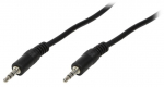Juhe Logilink 3.5 mm male, 3.5 mm male, 5 m, must v.
