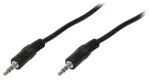 Juhe Logilink 3.5 mm male, 3.5 mm male, 5 m, must v.