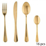 S&ouml;&ouml;giriistade komplekt Secret de Gourmet, kuldne v., 16 tk.