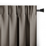 Pimendav kardin Restilo Pleat Blackout, liivakarva pruun v., 140 cm x 270 cm