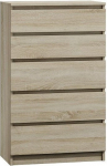 Kummut Malwa M5, tamm v., 112 cm x 40 cm x 70 cm