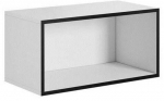 Seinariiul Cama Meble Roco RO4, valge v./must v., 75 cm x 39 cm x 37 cm