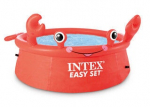 Bassein, laste Intex Happy Crab, punane v., 183 x 41 cm