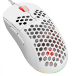 Juhtmega m&auml;nguhiir Elmak HEX-R, juhtmega usb / ps/2, valge v.