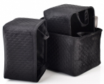Korvide komplekt, esemete hoidmiseks Mondex Sara Black HIWB6969-PROM, must v., 38 x 26 x 22 cm