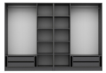 Riidekapp Kalune Design Kale 5044, antratsiit v., 270 cm x 52 cm x 210 cm