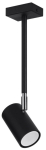 Valgusti kohtvalgusti Sollux Norano SL.1074, GU10, 1 x 40 W, must v. / must v., 6 x 10 cm