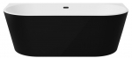 Vann, teisaldatav Besco Vica New B&W, 80 cm x 150 cm x 60 cm, valge/must
