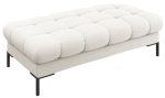 Esiku pink Micadoni Home Mamaia, must v./pruunikas v., 62 cm x 133 cm x 41 cm