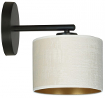 Valgusti seinale Emibig Hilde K1, E27, 1 x 15 W, must v.