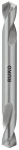Metallist puur, kahe otsaga Ruko DIN1412C 252040, teras/plast /alumiinium, hss, silindriline, 4 mm x 5.5 cm