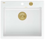 K&ouml;&ouml;givalamu Quadron Morgan 110, graniit, 57 cm x 50 cm x 22 cm, kuldne v./valge v.