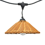 V&auml;litingimustes pirnide girlande CristalRecord Teide Solar, 8W, LED, IP65, must v., 19 cm x 6.5 cm
