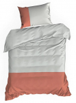 Voodipesukomplekt Nova Duo, valge/oranž, 140 x 200 cm