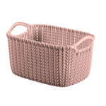 Hoiukorv, esemete hoidmiseks Curver Knit, 3 l, roosa v., 25 x 14 x 18 cm