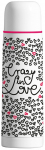 Termos Ambition Crazy In Love, 0.5 l, valge v./must v./punane v.