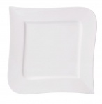 Taldrik magustoidu Ambition Fala Wave, 28.5 cm x 28.5 cm x 2 cm, valge v.