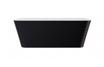 Vann, teisaldatav Besco Evita Matt, 160 cm x 80 cm x 58 cm, ristk&uuml;lik, must
