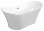 Vann, teisaldatav Besco Amber, 170 cm x 80 cm x 72 cm, ovaalne, valge/grafiit