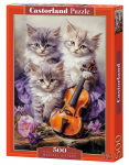 Pusle Castorland Musical Kittens 53988, 47 cm x 33 cm, 500 tk, mitmev&auml;rviline