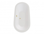 Vann, teisaldatav Besco Victoria, 185 cm x 83 cm x 66 cm, ovaalne, valge