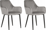Toolide komplekt Beliani Wellston, matt, tumehall v., 61 cm x 60 cm x 84 cm, 2 tk
