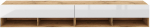 TV-laud Derby, valge v./pruunikas v., 32.8 cm x 280 cm x 31 cm