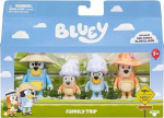 Kujukeste komplekt Moose Toys Bluey Family Trip 76542, 4 tk, mitmev&auml;rviline