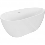 Vann, teisaldatav Mexen Eos, 150 cm x 75 cm x 58 cm, as&uuml;mmeetriline, valge