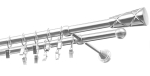 Kardinapuu komplekt Olimp Genua, 200 cm, &Oslash; 19 mm, roostevaba teras v.