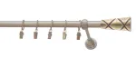 Kardinapuu komplekt Karpol Olimp Genua, 180 cm, &Oslash; 19 mm, antiikne kuld v.
