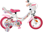 Lisaratastega laste jalgratas, laste Volare Unicorn FW 0JS, valge, 12"
