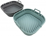 Silikoonvooder kuuma&otilde;hufrit&uuml;&uuml;rile, komplekt MPLCo Air Fryer 22276838, hall v./t&uuml;rkiissinine v., 22 cm x 22 cm