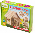 Konstruktor 4in1 Country House, 146 tk, pruun v.
