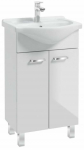 Vannitoakapp valamuga Deftrans Gama Lumi, valge v./kroom v., 29.6 cm x 60 cm x 82 cm