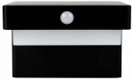 Seinapealne p&auml;ikesepaneeliga valgusti, p&auml;ikesepaneeliga LED Line Prime Suntis, IP54, must v.