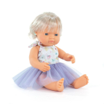 Nukk Miniland My Friends & Me Cauacsian Girl, 38 cm, valge v.