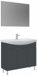 Vannitoa m&ouml;&ouml;bli komplekt Kalune Design Purus, matt antratsiit v., 50 cm x 100 cm x 83 cm